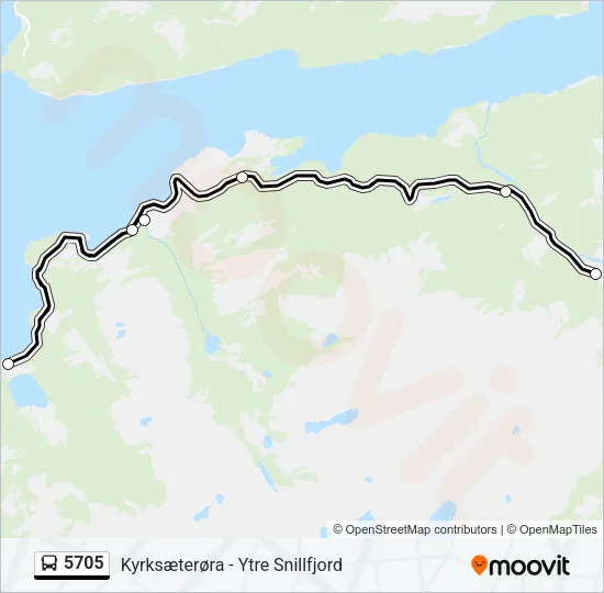 5705 Bus Line Map
