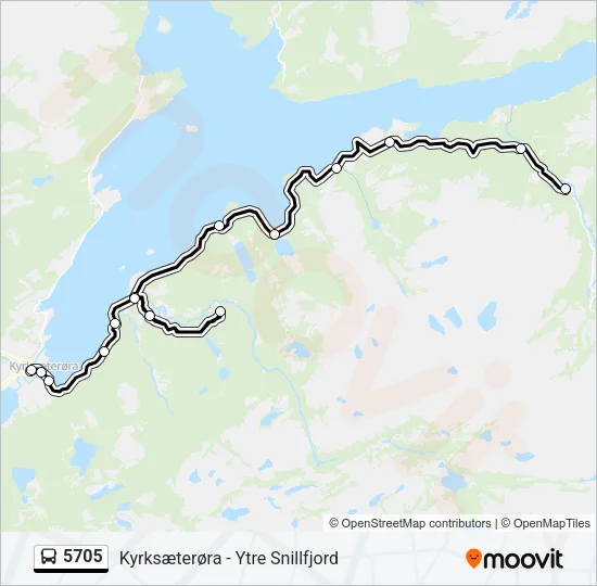 5705 Bus Line Map