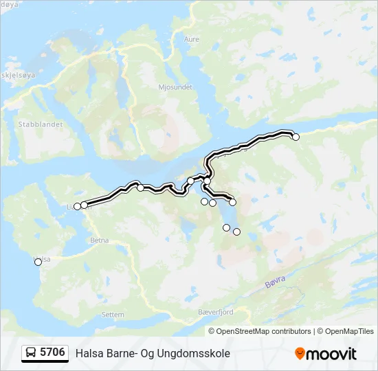 5706 Bus Line Map
