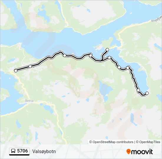 5706 Bus Line Map