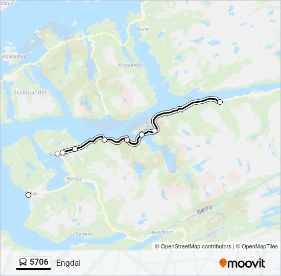 5706 Bus Line Map