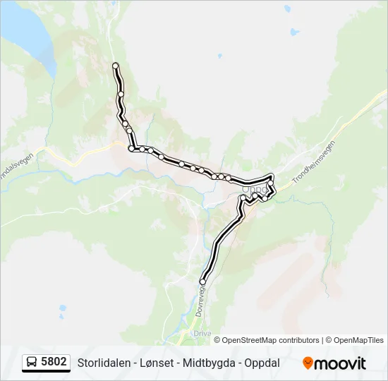 5802 Bus Line Map