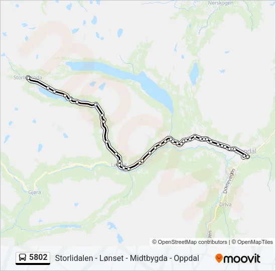 5802 Bus Line Map