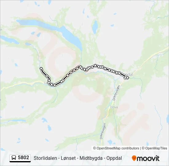 5802 Bus Line Map