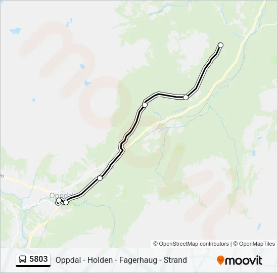 5803 Bus Line Map