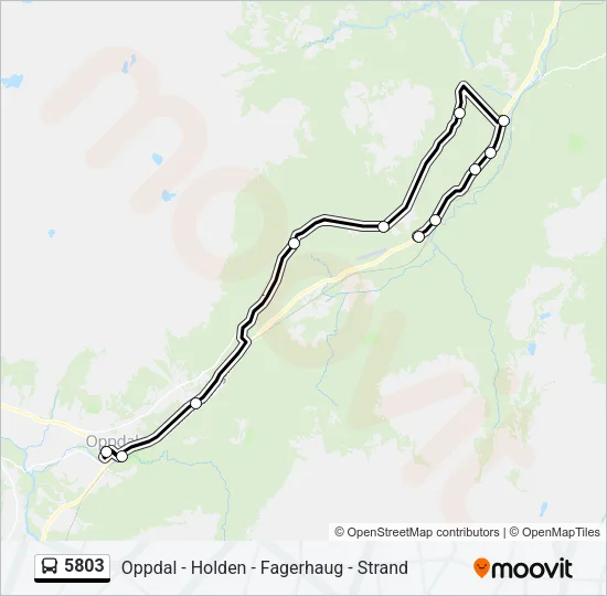 5803 Bus Line Map