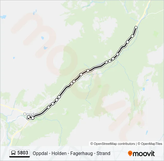 5803 Bus Line Map