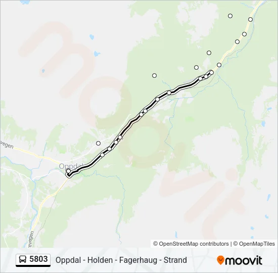 5803 Bus Line Map