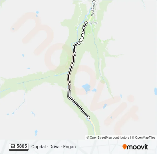 5805 Bus Line Map