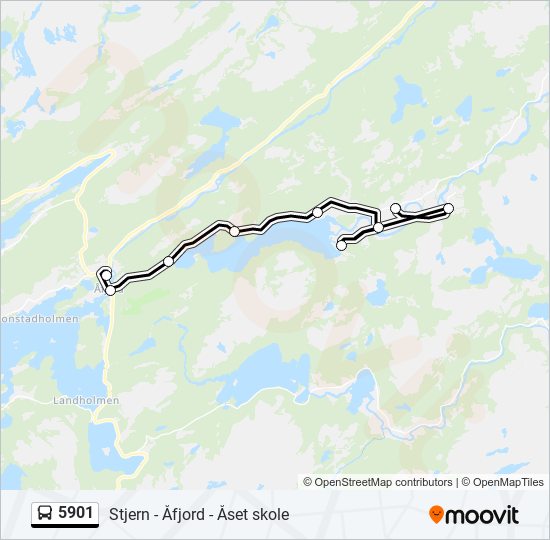 5901 bus Line Map