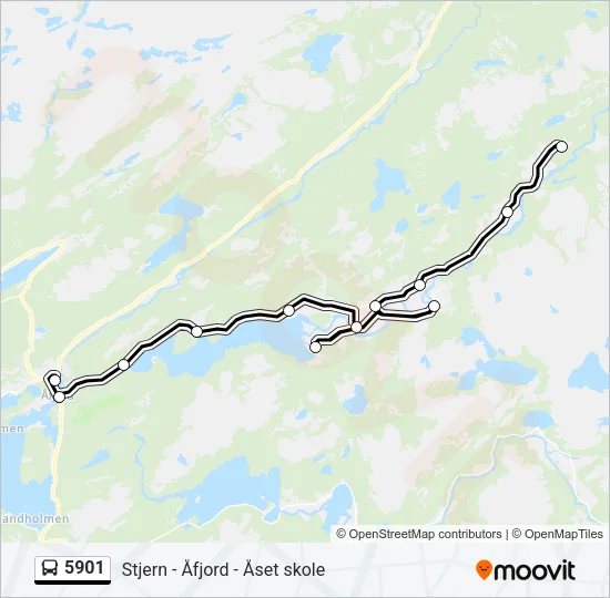 5901 Bus Line Map
