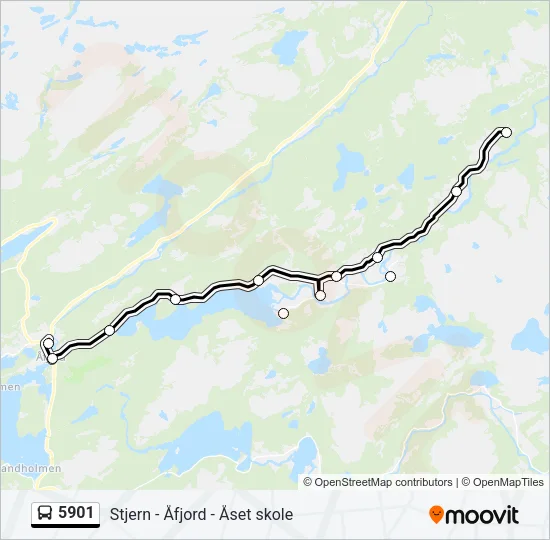 5901 Bus Line Map
