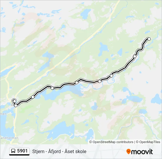 5901 Bus Line Map