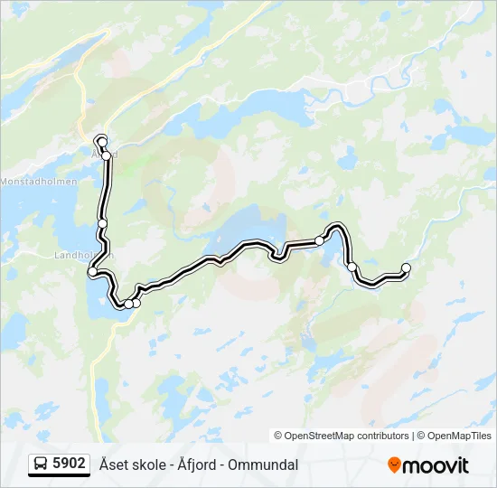 5902 Bus Line Map