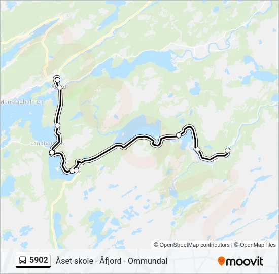 5902 Bus Line Map