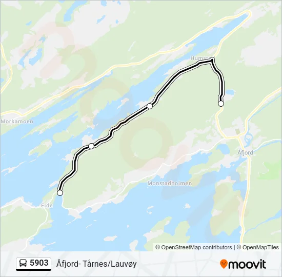 5903 Bus Line Map