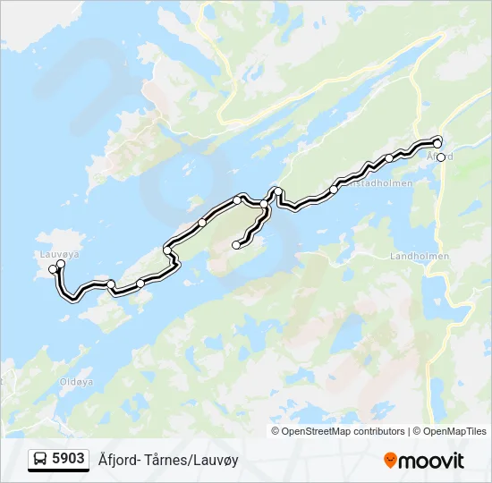 5903 Bus Line Map