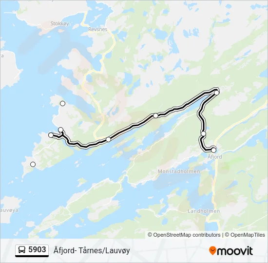 5903 Bus Line Map