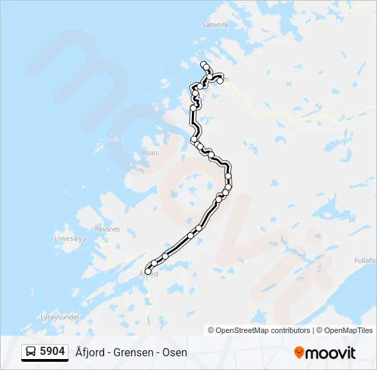 5904 Bus Line Map