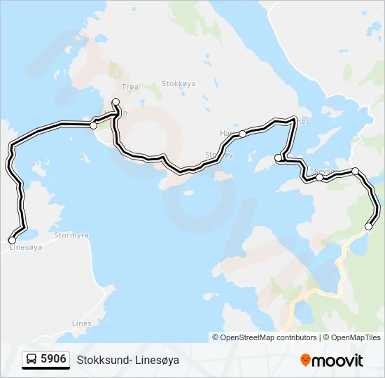 5906 Bus Line Map