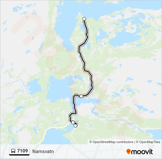 7109 Bus Line Map