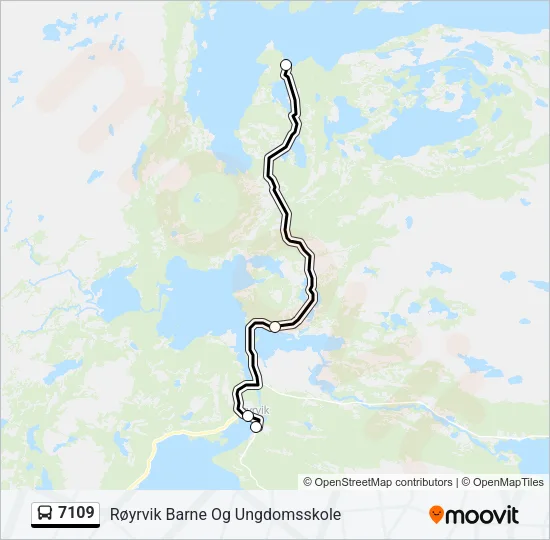 7109 Bus Line Map
