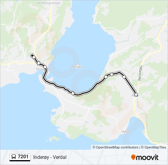 7201 bus Line Map