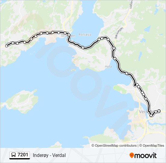 7201 bus Line Map