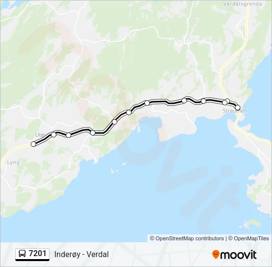 7201 Bus Line Map