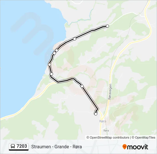 7203 Bus Line Map