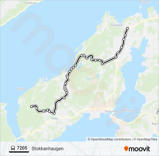 7205 Bus Line Map