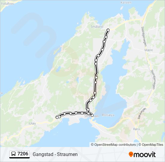 7206 bus Line Map