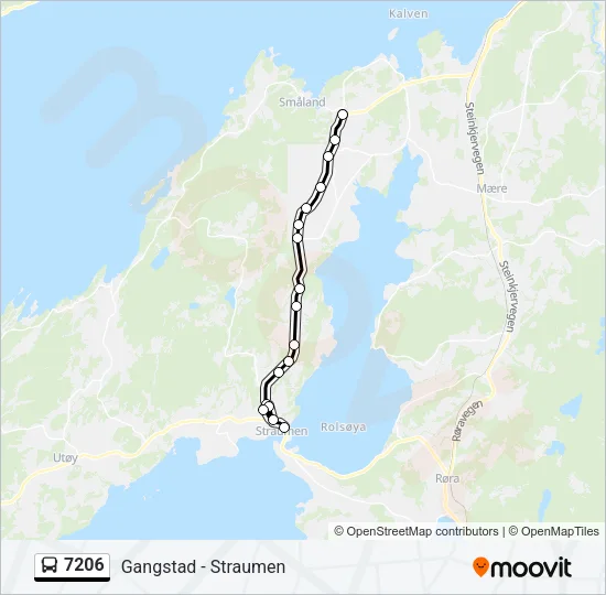7206 Bus Line Map