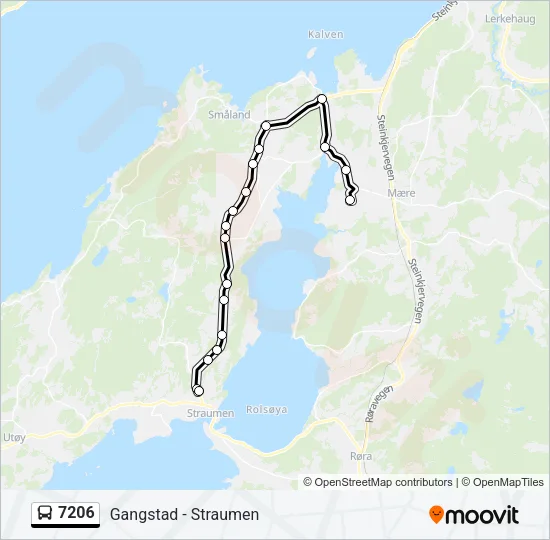 7206 Bus Line Map