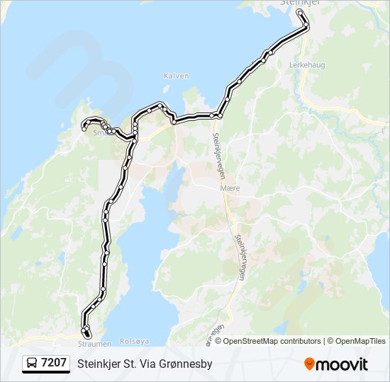 7207 bus Line Map