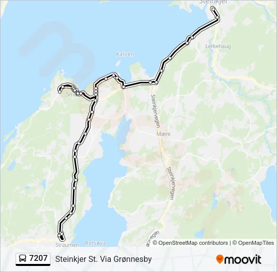 7207 Bus Line Map