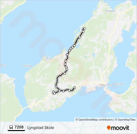 7208 Bus Line Map