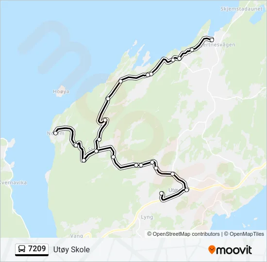7209 Bus Line Map