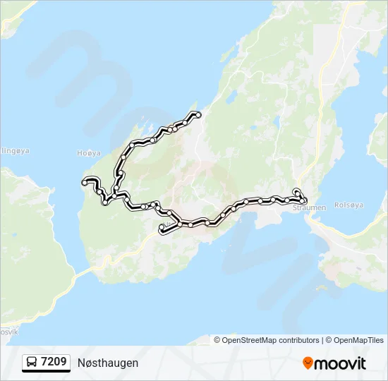 7209 Bus Line Map