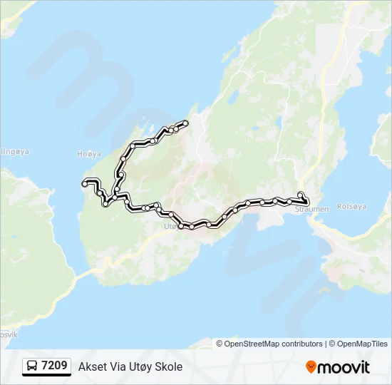 7209 Bus Line Map