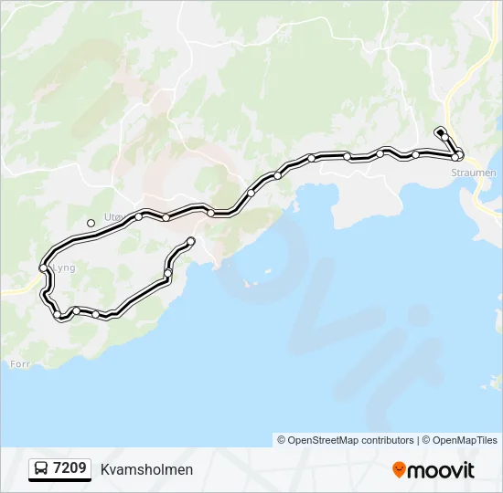 7209 Bus Line Map
