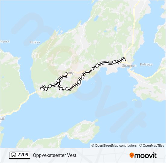 7209 bus Line Map