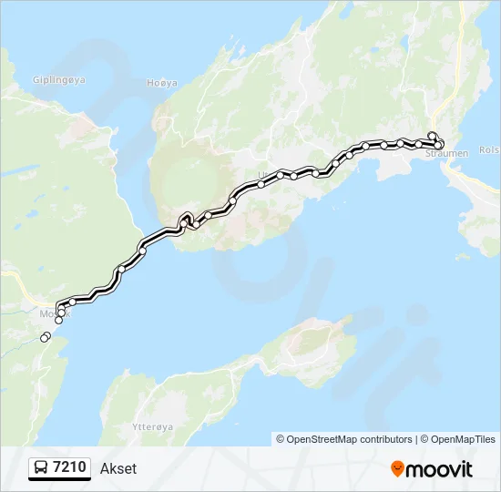 7210 Bus Line Map