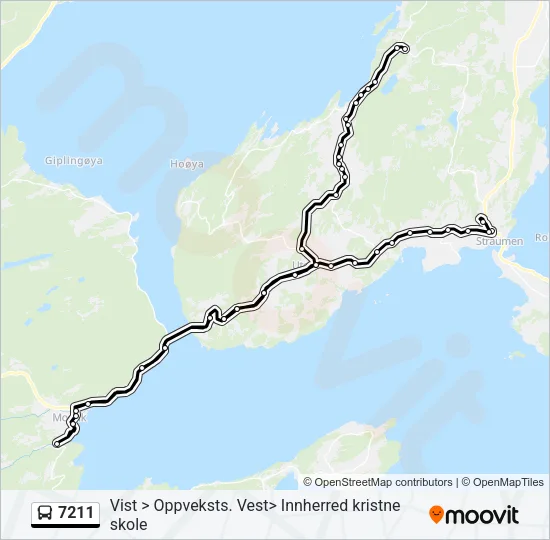 7211 Bus Line Map