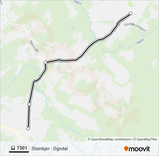 7301 Bus Line Map