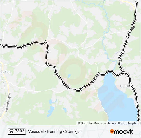 7302 Bus Line Map
