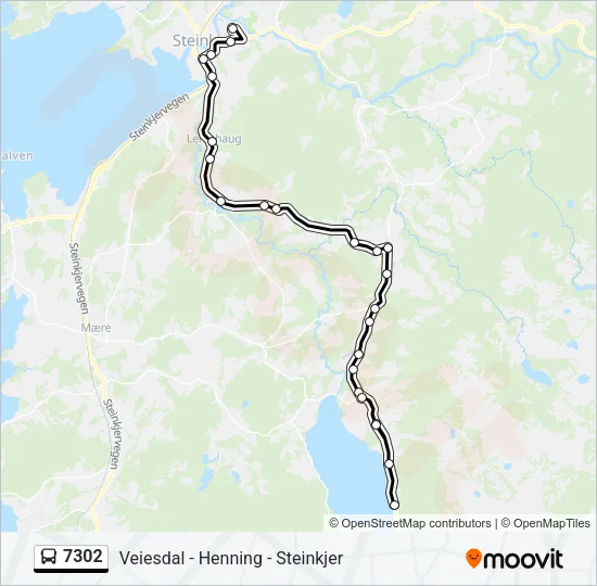 7302 Bus Line Map