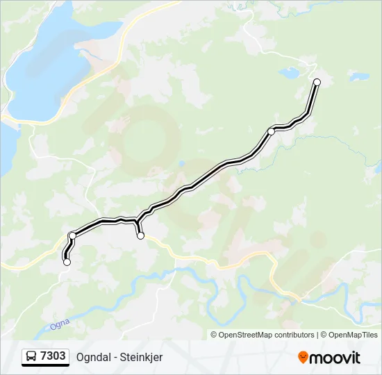 7303 Bus Line Map