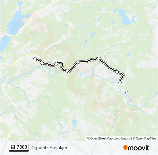7303 Bus Line Map