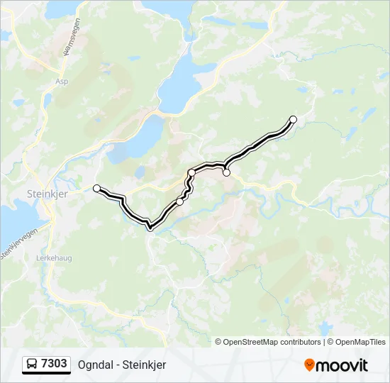 7303 Bus Line Map